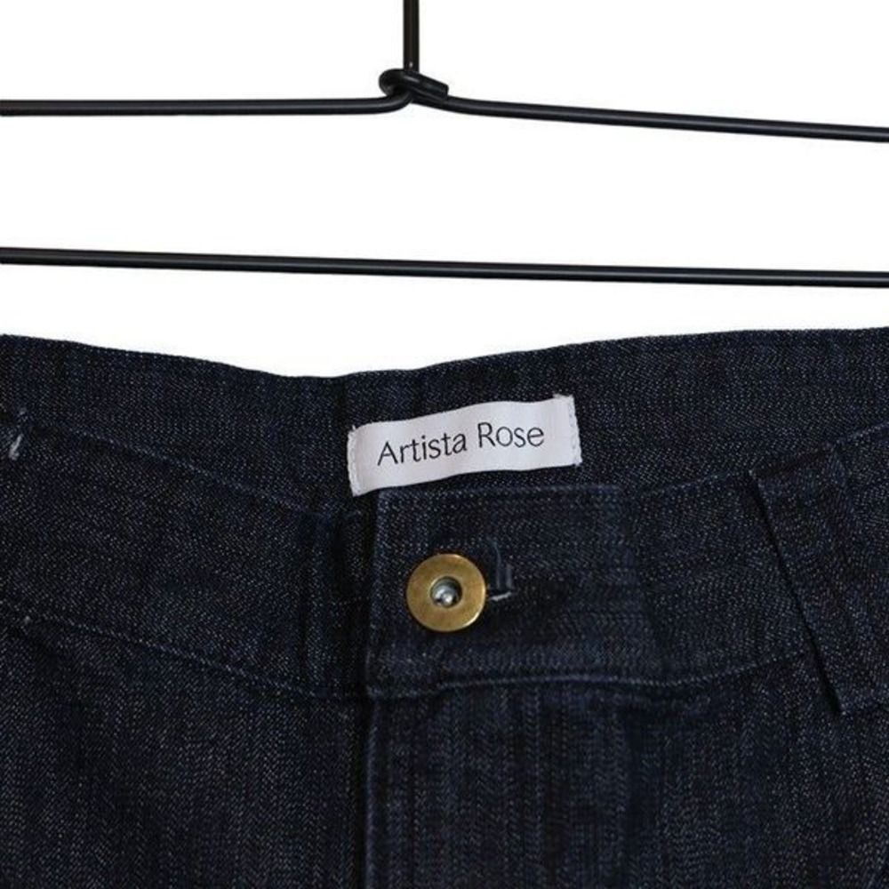 Artista Rose‎ Dark Blue "Sawyer" High-Rise Wide-Leg Pants – Size M - Picture 4 of 9